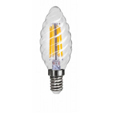 Лампа светодиодная Voltega свеча витая прозрачная Е14 4W 4000К VG10-CС1E14cold4W-F 7003
