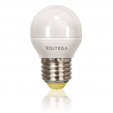 Лампа светодиодная диммируемая Voltega шар матовый Е27 6W 2800К VG2-G2E27warm6W-D 5495
