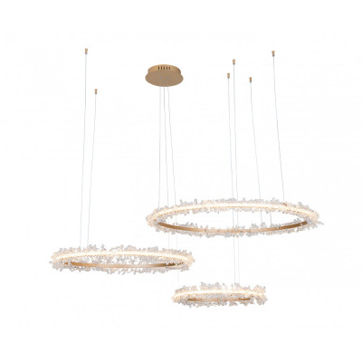 Подвесная хрустальная светодиодная люстра Kink Light  Лаура 08246,33P