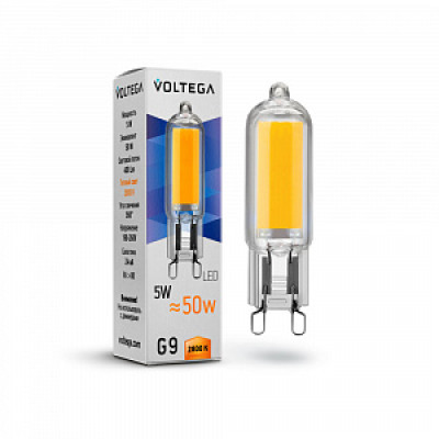 Лампа светодиодная Voltega G4 4W 2800K прозрачная 7090