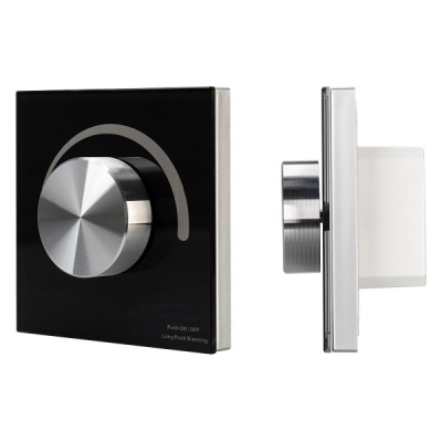 Панель Rotary SMART-P28-DIM Black (12-24V, 2.4G) (Arlight, IP20 Пластик, 5 лет)