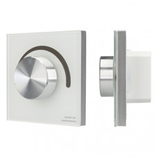 Панель SMART-P98-DIM-G-IN White (230V, 1.5A, 0/1-10V, Rotary, 2.4G) (arlight, Стекло)