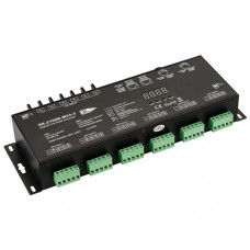 Декодер DMX SR-2108B-XLR3-24CH (12-24V, 24x4A) (Arlight, IP20 Металл, 3 года)