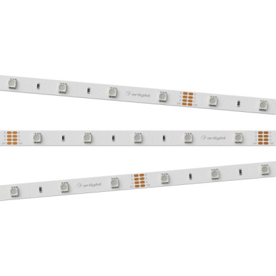 Светодиодная лента RT-B30-10mm 24V RGB (7.2 W/m, IP20, 5060, 5m) (arlight, Открытый)