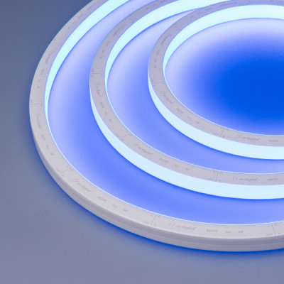 Гибкий неон AQUA-5000S-TOP-2835-120-24V Blue (16.5х16.5mm, 10W, IP68) (Arlight, -)