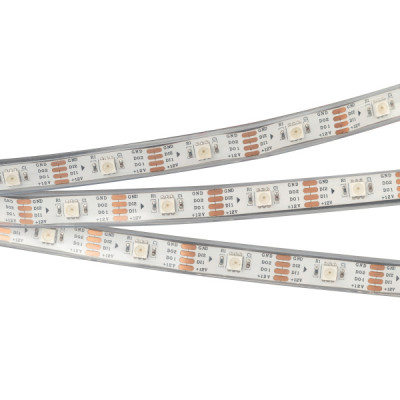 Светодиодная лента SPI-5000PGS-RAM-5060-30 12V Cx1 RGB-Auto (12mm, 4.8W/m, IP67) (arlight, Закрытый, IP67)