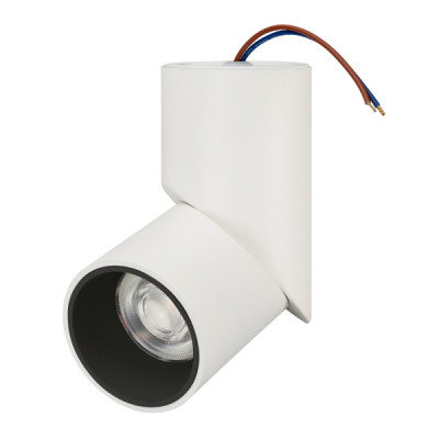 Спот Arlight SP-TWIST-SURFACE-R70-12W White5000 (WH-BK, 30 deg) (IP40 Металл)