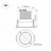 Встраиваемый светодиодный светильник Arlight LTD-95WH 9W Warm 017463