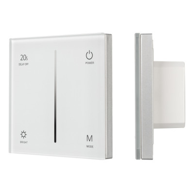 Панель SMART-P36-DIM-IN White (230V, 1.2A, TRIAC, Sens, 2.4G) (arlight, IP20 Пластик, 5 лет)