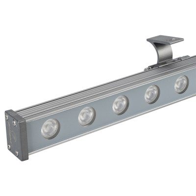 Светодиодный прожектор AR-LINE-1000M-24W-24V RGB (Grey, 30 deg, DMX512) (Arlight, Закрытый)