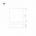 Накладной светильник Arlight SP-QUADRO-S500x500-50W Warm3000 034800