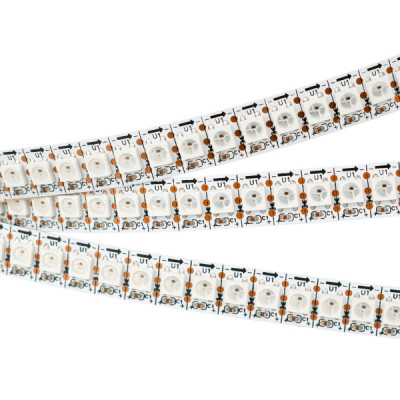 Светодиодная лента SPI-2500-5060-144 5V Cx1 RGB (12mm, 24W/m, IP20) (arlight, Открытый, IP20)