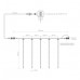 Светодиодная гирлянда ARD-ICEFALL-CLASSIC-D12-500-5PCS-CLEAR-72LED-LIVE WARM (230V, 6W) (Ardecoled, IP65)
