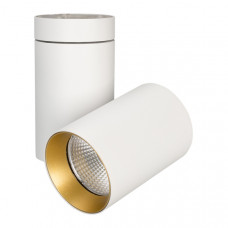 Спот Arlight SP-POLO-SURFACE-TURN-R85-15W Warm3000 (WH-GD, 40 deg) (IP20 Металл)