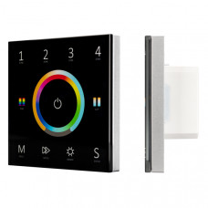 Панель Sens SMART-P67-MULTI Black (230V, 4 зоны, 2.4G) (arlight, IP20 Пластик, 5 лет)
