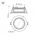 Встраиваемый светодиодный светильник Arlight LT-R160WH 12W 016571
