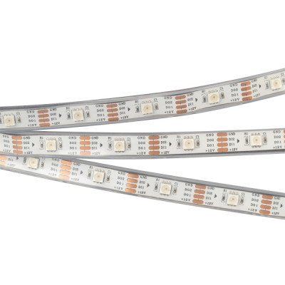 Светодиодная лента SPI-5000P-RAM-5060-30 12V Cx1 RGB-Auto (12mm, 4.8W/m, IP66) (Arlight, Закрытый, IP66)