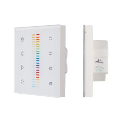 Панель Sens SR-2830C-AC-RF-IN White (220V,RGB+CCT,4зоны) (arlight, IP20 Пластик, 3 года)