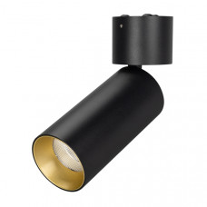 Накладной спот Arlight SP-POLO-SURFACE-FLAP-R65-8W Day 4000 BK-GD, 40 deg 027526