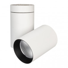 Спот Arlight SP-POLO-SURFACE-TURN-R85-15W White5000 (WH-BK, 40 deg) (IP20 Металл)