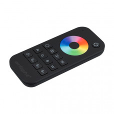 Пульт SMART-R28-RGBW Black (1 зона, 2.4G) (Arlight, IP20 Пластик, 5 лет)