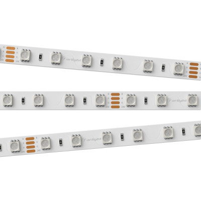 Светодиодная лента RT 2-5000 24V RGB 2x (5060, 300 LED, LUX) (arlight, 14.4 Вт/м, IP20)