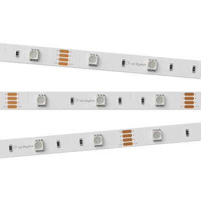 Светодиодная лента RT-B30-10mm 12V RGB (7.2 W/m, IP20, 5060, 5m) (arlight, Открытый)