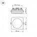 Встраиваемый светодиодный светильник Arlight LTD-80x80SOL-BK-5W 021481