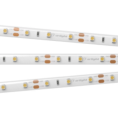 Светодиодная лента герметичная RTW-SE-A60-8mm 12V Warm3000 (4.8 W/m, IP65, 2835, 5m) (Arlight, 4.8 Вт/м, IP65)